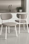 Hanah Home Toldy Juego de 6 Sillas Gris y Blanco